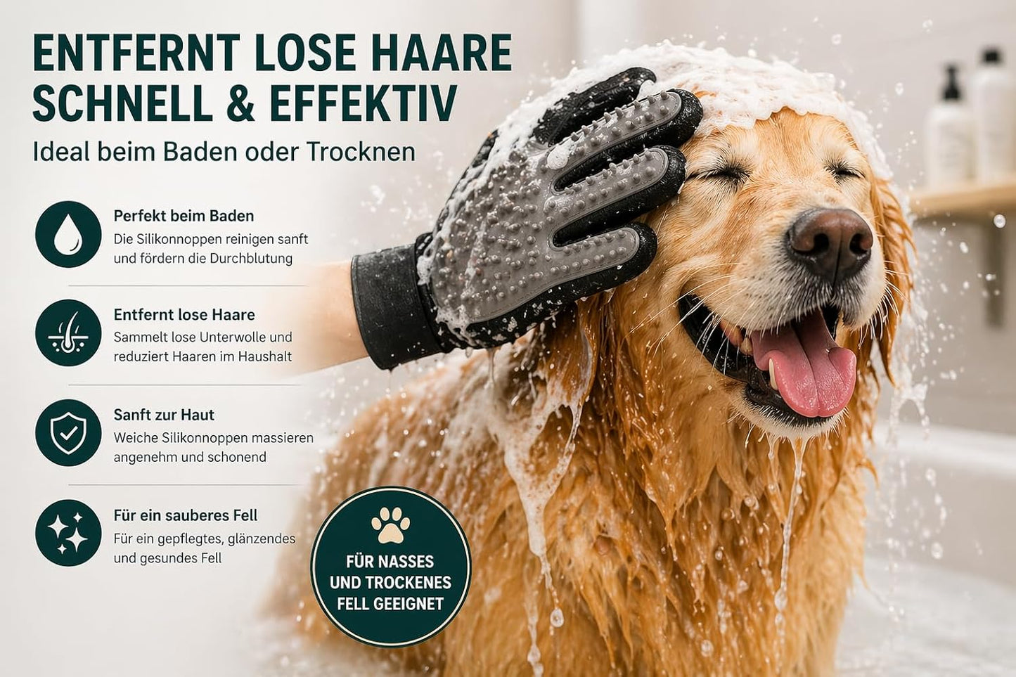 Pet Grooming Gloves