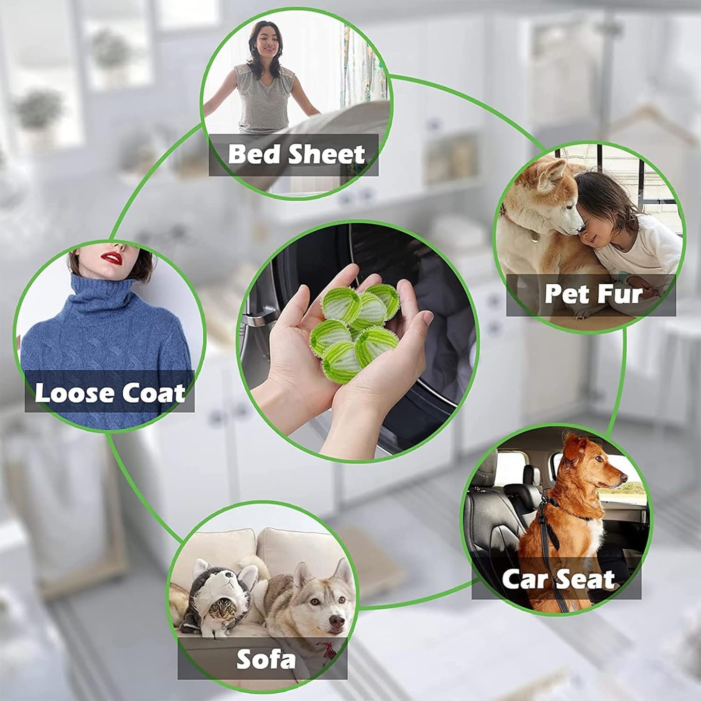 Pack of 12 Pet Hair Remover