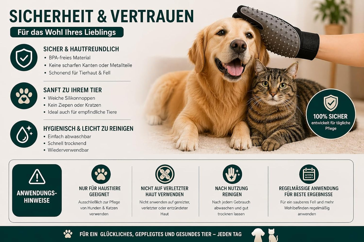 Pet Grooming Gloves
