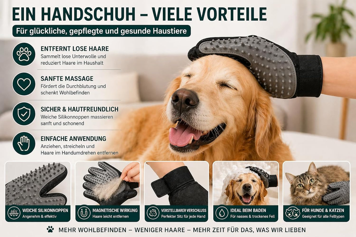 Pet Grooming Gloves