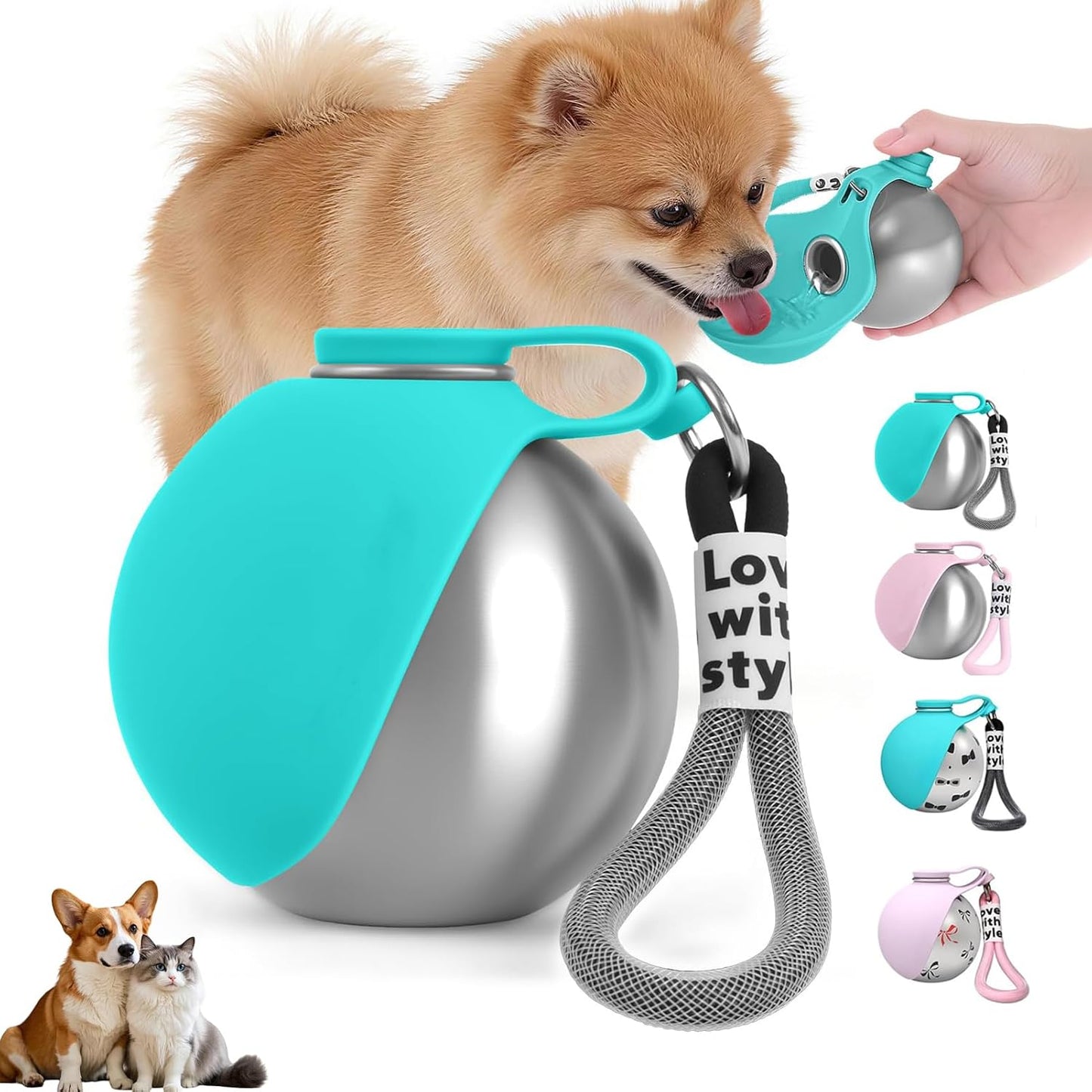 Dogs Drinking Bottle for On the Go
