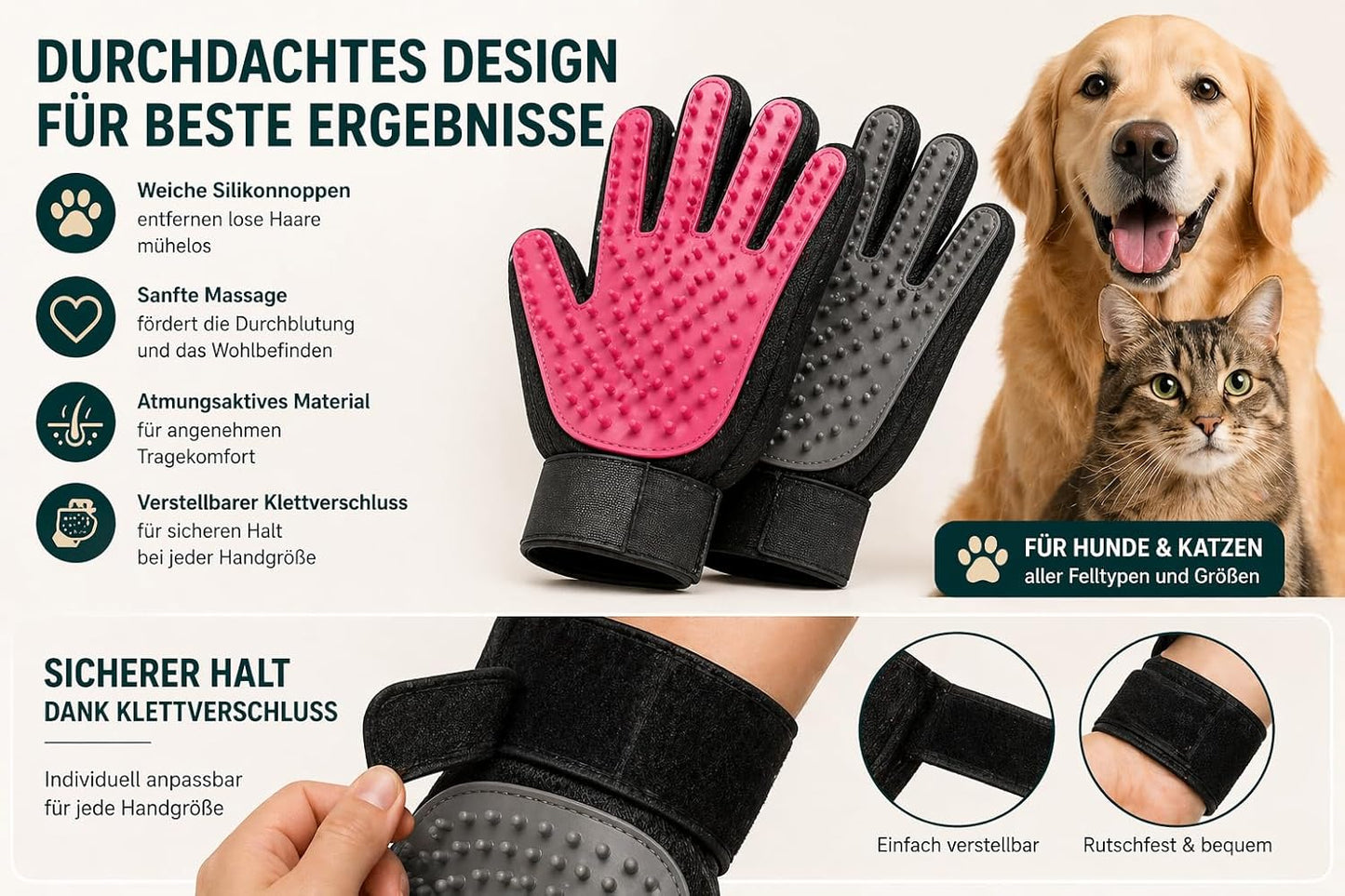 Pet Grooming Gloves