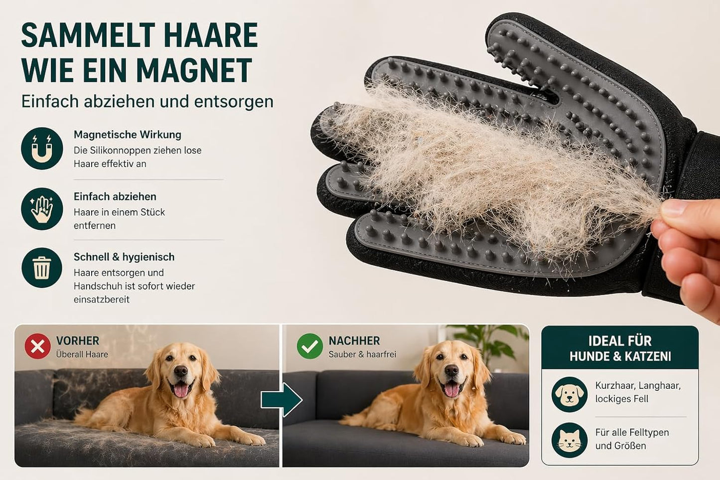 Pet Grooming Gloves
