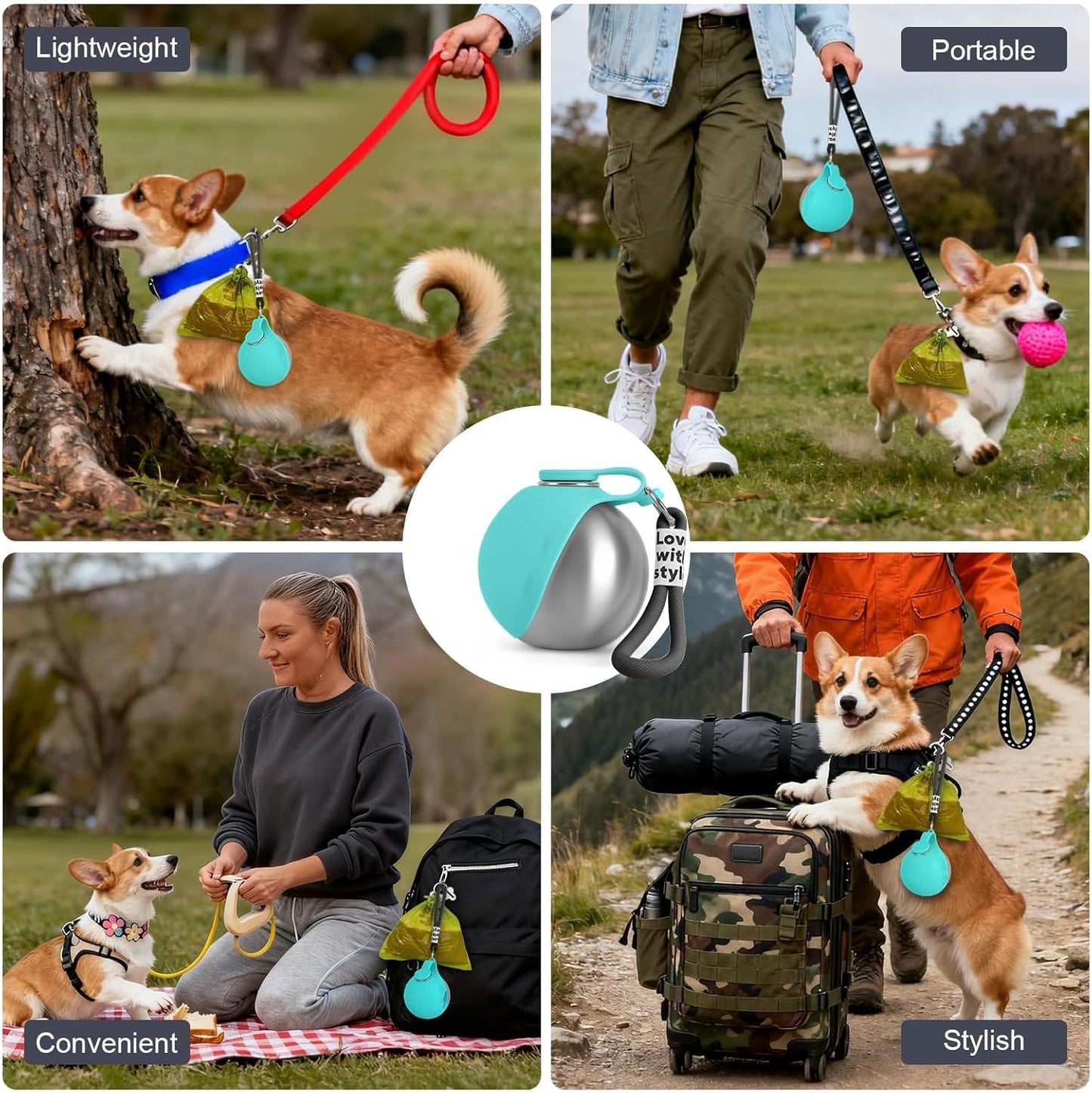 Dogs Drinking Bottle for On the Go