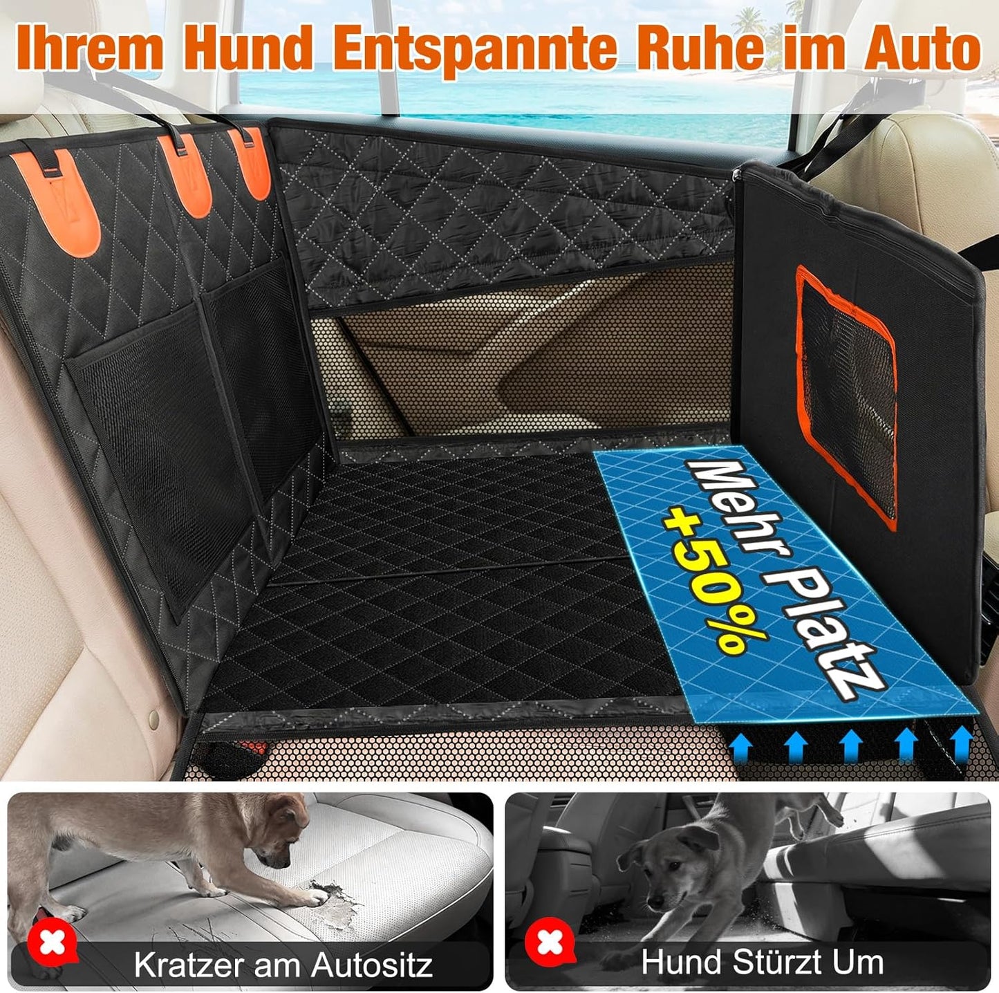 Extra Stabiler Hunde Autositz
